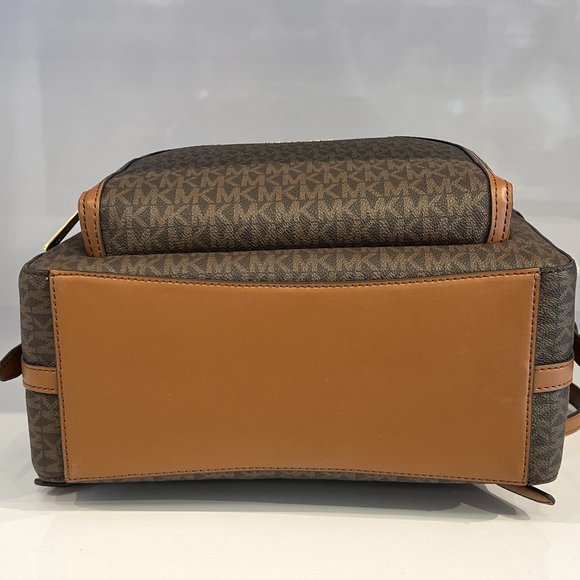 Michael Kors Jaycee Large Zip Pocket Backpack MK Brown - Picture 5 of 7